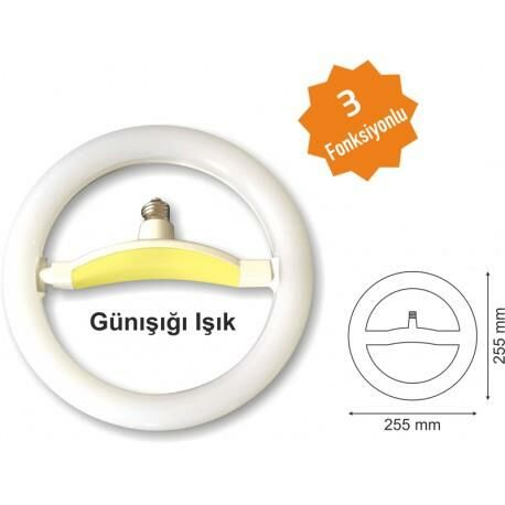 SİMİT LED FLOROSAN TAKIMI 3 KADEMELİ BOLLED+HELİOS