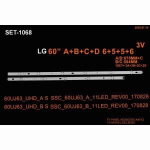 LCD LED-2218 TAKIM-10 LU-60UJ630-NC600DGE-ES-1068-WİNKEL