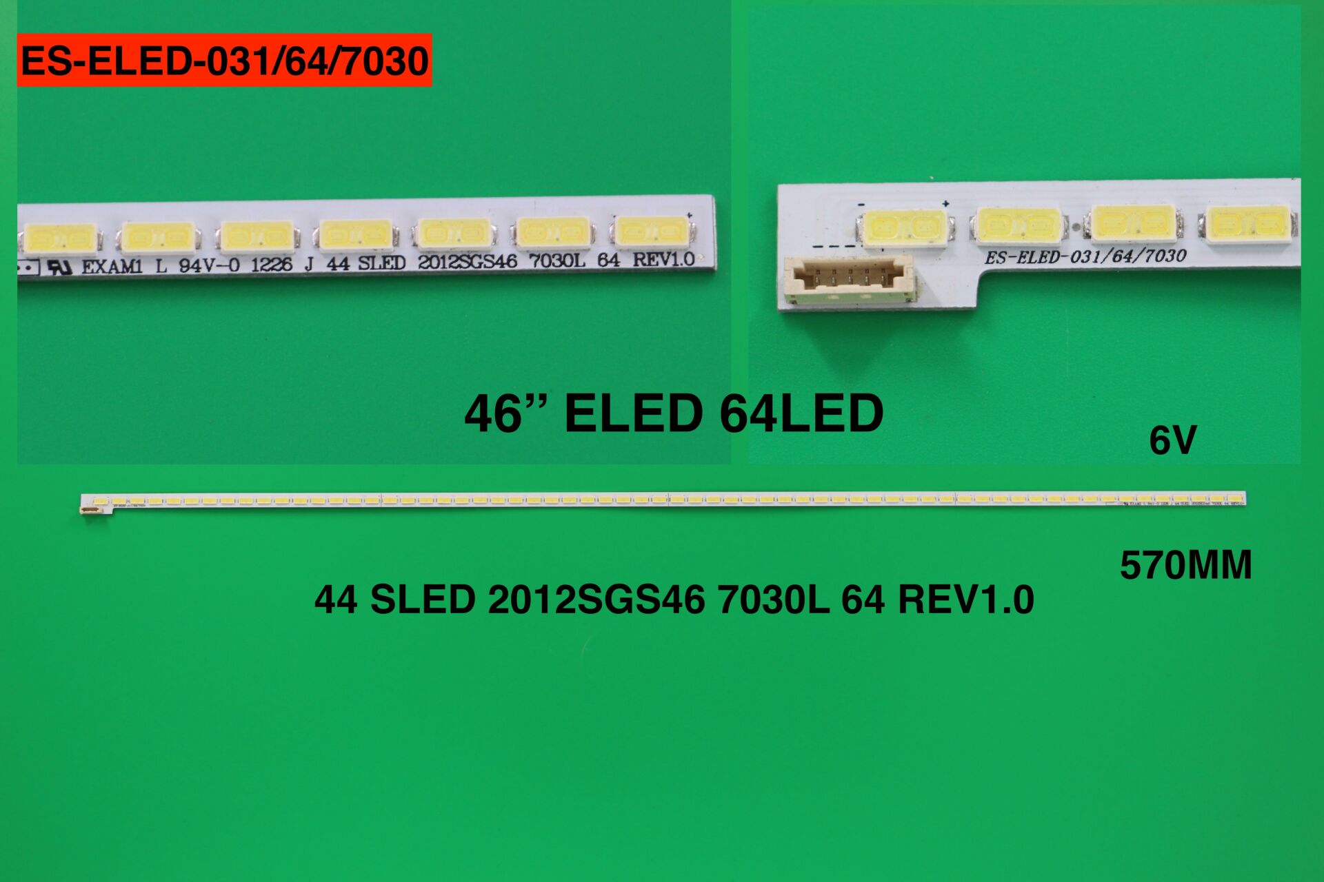 LCD LED-848 1 Lİ ÇUBUK-2012SG46 44SLED 7030L 64 REV 1 46PFL5507 46PFL5507-ELED031-WİNKEL