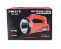 Police PS-383 Şarj Göstergeli, Kırmızı Işık ve Kırmızı İkaz Işıklı, Şarjlı Spot Fener