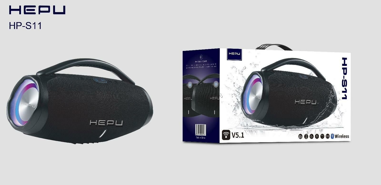 HEPU S11 BLUETOOTH USB ŞARJLI RGB IŞIKLI MÜZİK KUTUSU