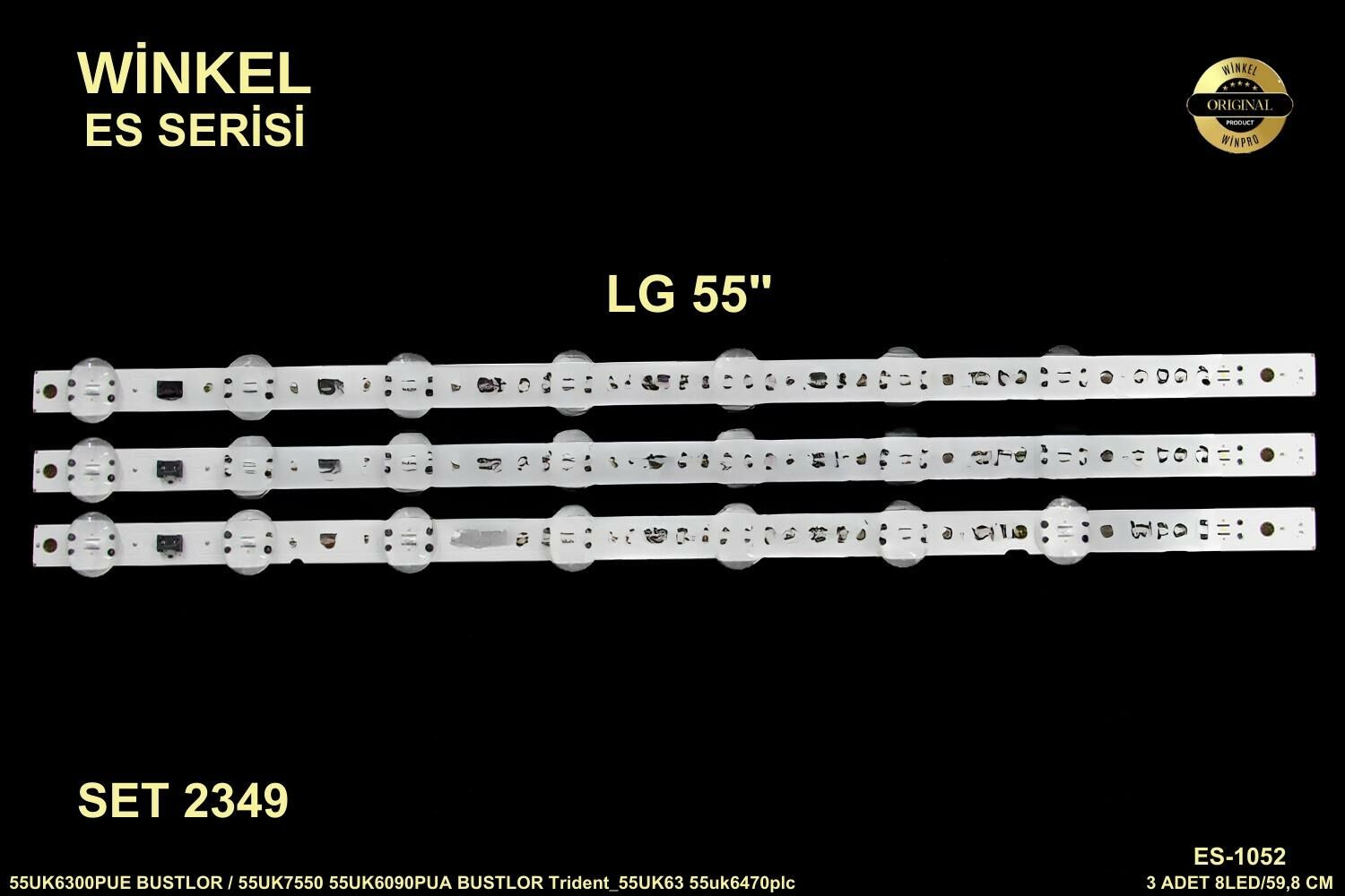 TV LED BAR -2349 TAKIM 3 LÜ-55UK6300PUE-55UK7550-55UK6090PUA-55UM6910-55UN711-WINKEL