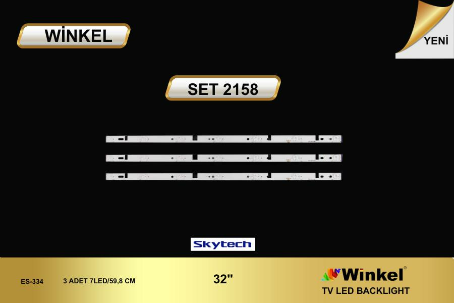 TV LED BAR -2158 TAKIM 3 LÜ-ST-3230YK, 180.DTO-32D900-OH, HL-00320A28-0701S-05 A2,-WİNKEL