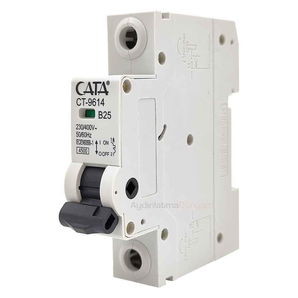CATA W OTOMAT 25 AMPER B TİPİ 4,5K MONOFAZE CT-9614