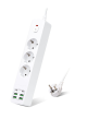 HEPU HP-H11 3'LÜ 2MT 6USB - 4Usb + 2Type-C Çıkış 18Watt Akım Korumalı Topraklı Priz
