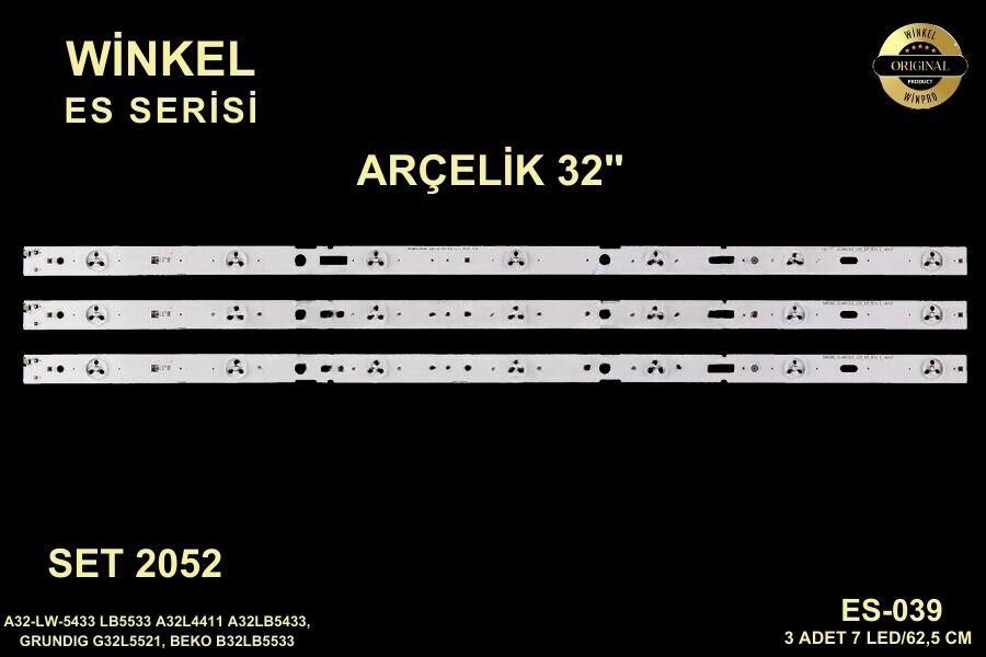 TV LED BAR -2052 TAKIM 3 LÜ-A32LW5433-A32L4411-A32LB5433-B32LB5533-ES-039-C247-WİNKEL