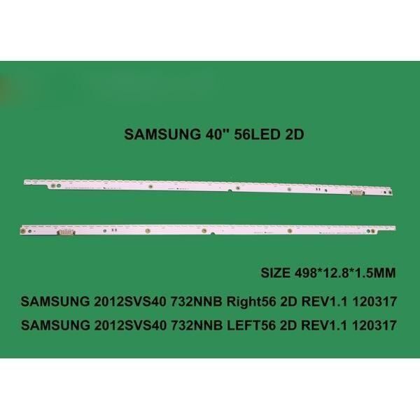TV LED BAR -2112 2 Lİ ÇUBUK-UE40ES5500-LE400BGSV1-UE40ES5500-ELED021-WİNKEL