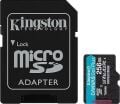 Kingston SDCG3/256GB 256GB microSDXC Hafıza Kartı Drone Plus 170R A2 U3 V30 Card + ADP