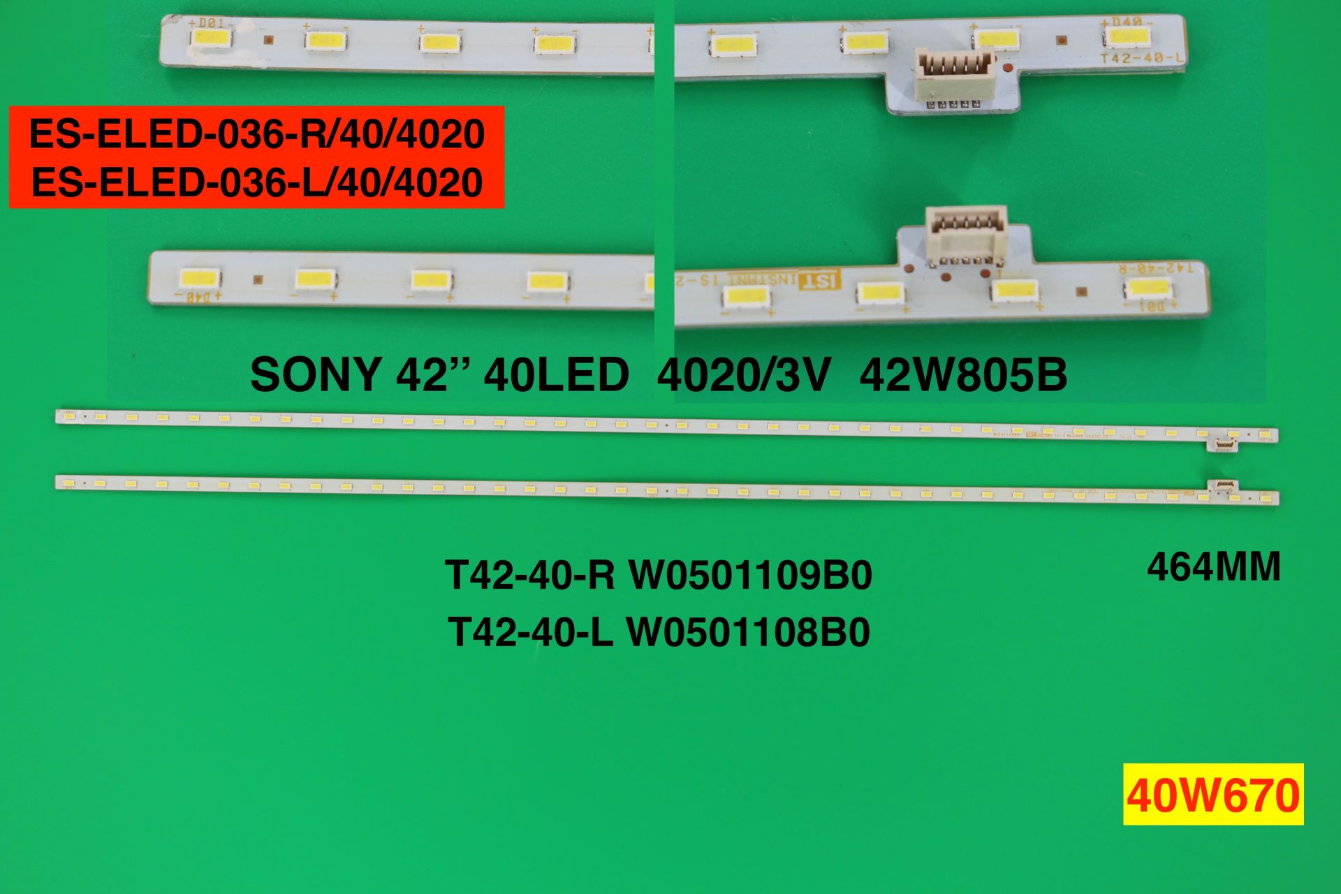 TV LED BAR -2365 TAKIM 2 Lİ-42W650A-42W655A-42W815B-ELED-036-WİNKEL