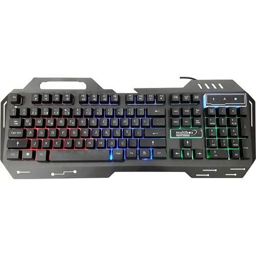 MULTIBOX GK-900 USB Q OYUNCU KLAVYESİ RGB IŞIKLI METAL KASA