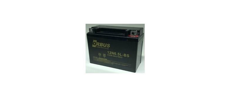 12 VOLT 6.5 AMPER ORBUS MOTOSİKLET AKÜSÜ.ÖLÇÜLER139*73*100 mm.2,05 kg. 12N6.5L-BS-YATAY
