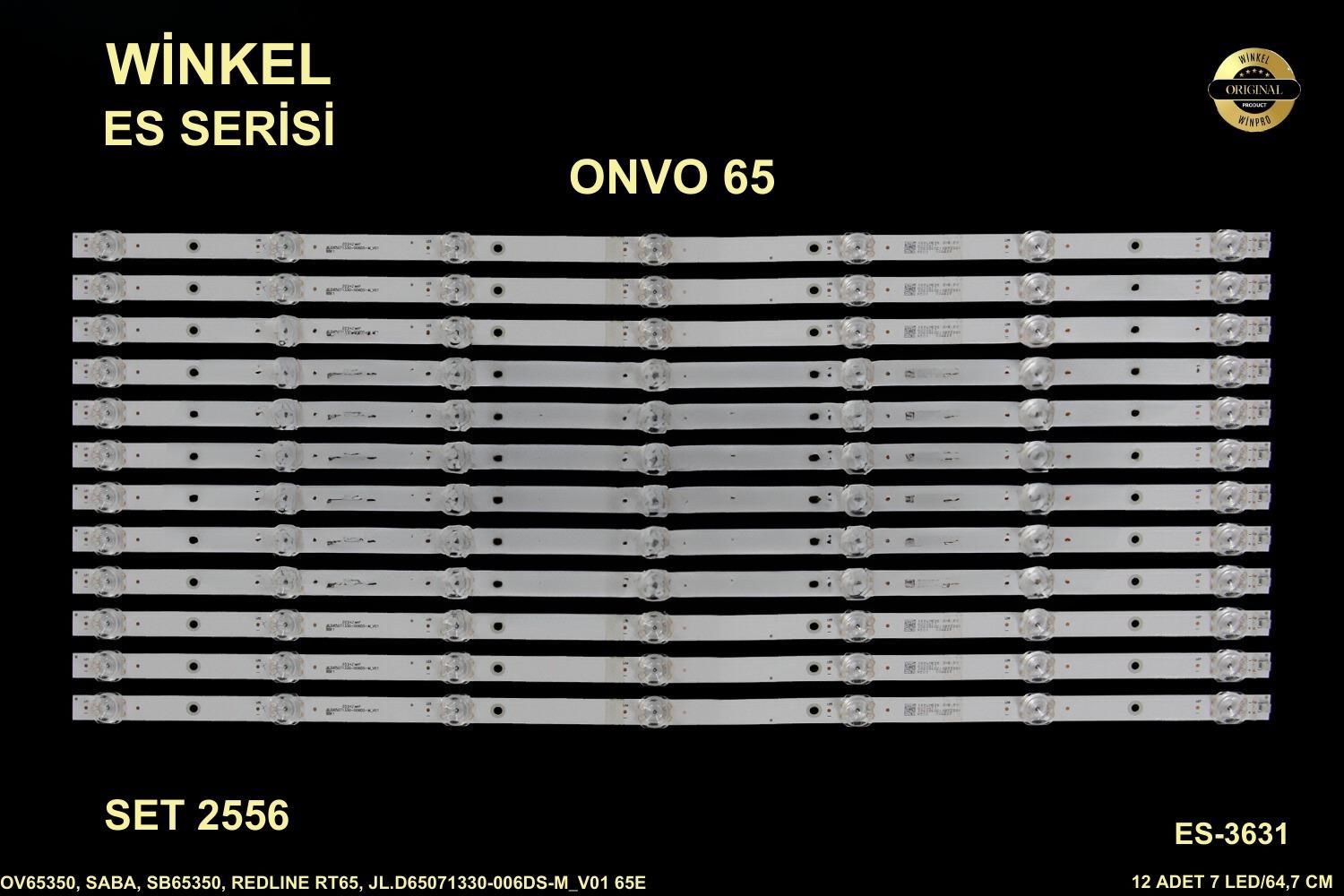 TV LED BAR -2556 TAKIM 12 Lİ-SB65350,OV65350,JL.D65071330-006DS-M_V01 65E1-WİNKEL
