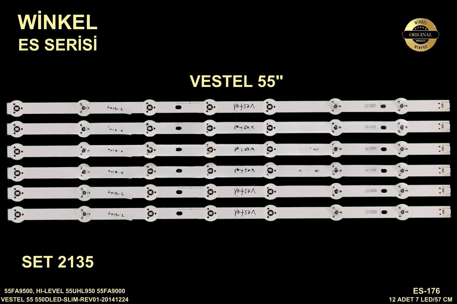 TV LED BAR 2135 TAKIM 12 Lİ-55FA9500, HI-LEVEL 55UHL950 55FA9000 - WİNKEL