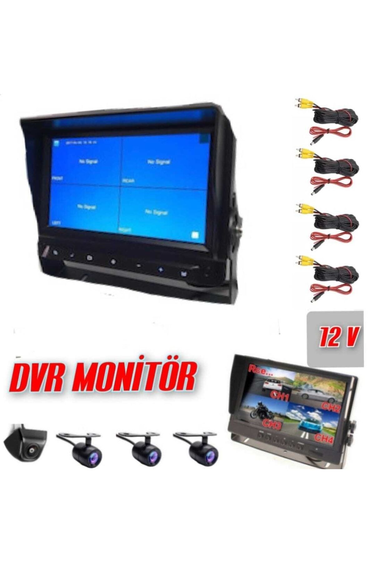 NAVIGOLD DS-7500 4 KAMERALI MONİTÖRLÜ KARTLI MOBİL KAMERA SETİ
