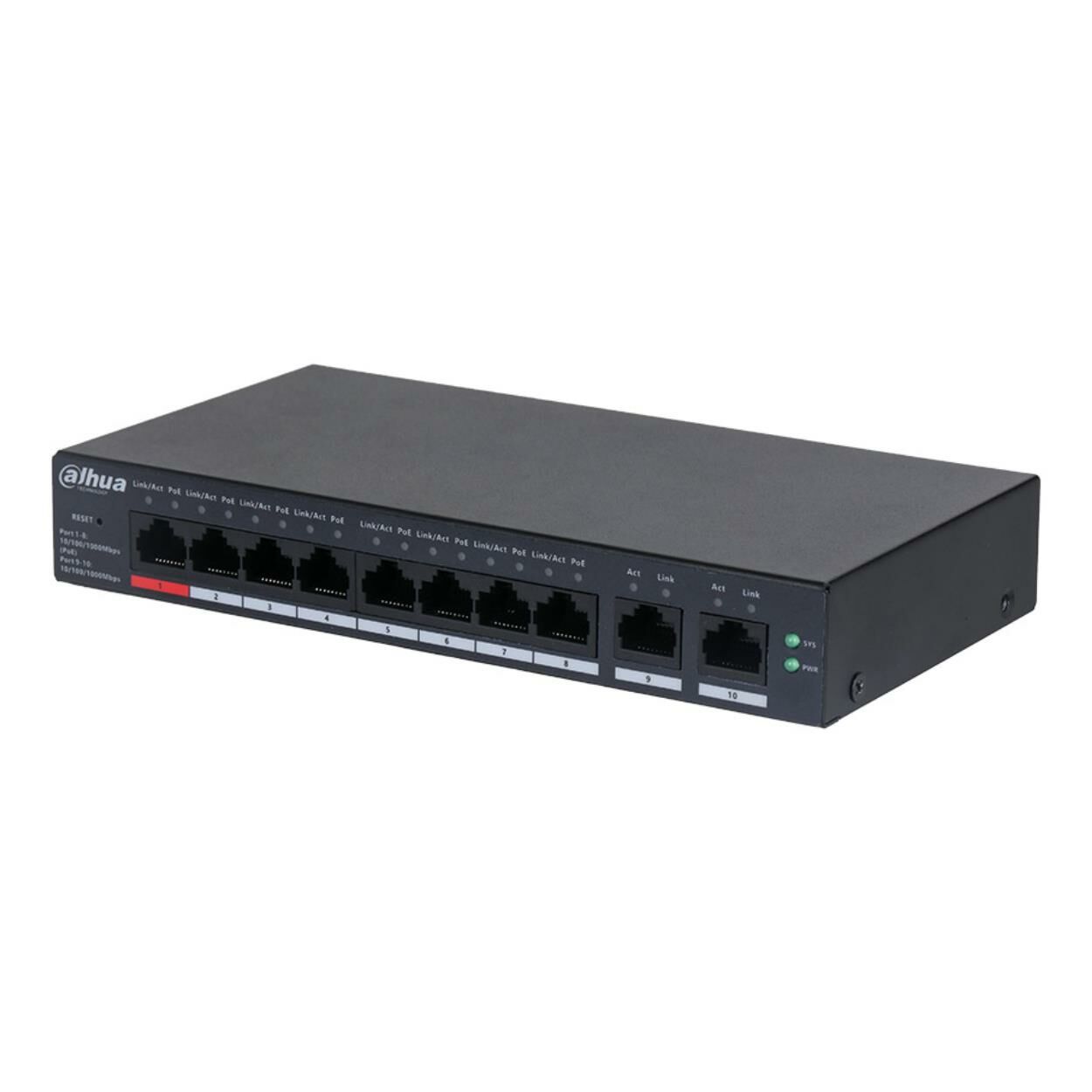 Dahua CS4010-8GT-110 8 Port Cloud Yönetilebilir Poe Switch