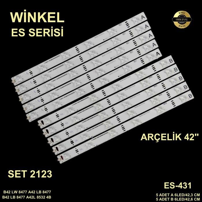 TV LED BAR 2123 TAKIM 10 LU- B42L8542,ZBA60600-ES431-WİNKEL