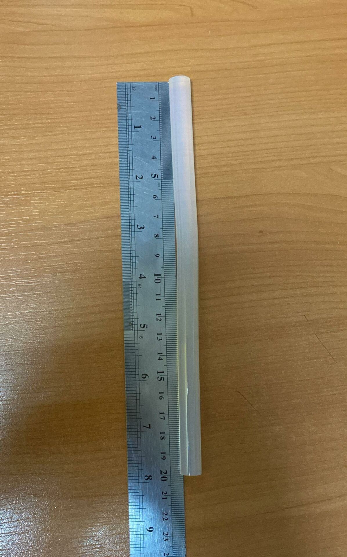 SİLİKON SICAK MUM KALIN ÇUBUK ŞEFFAF 20CM