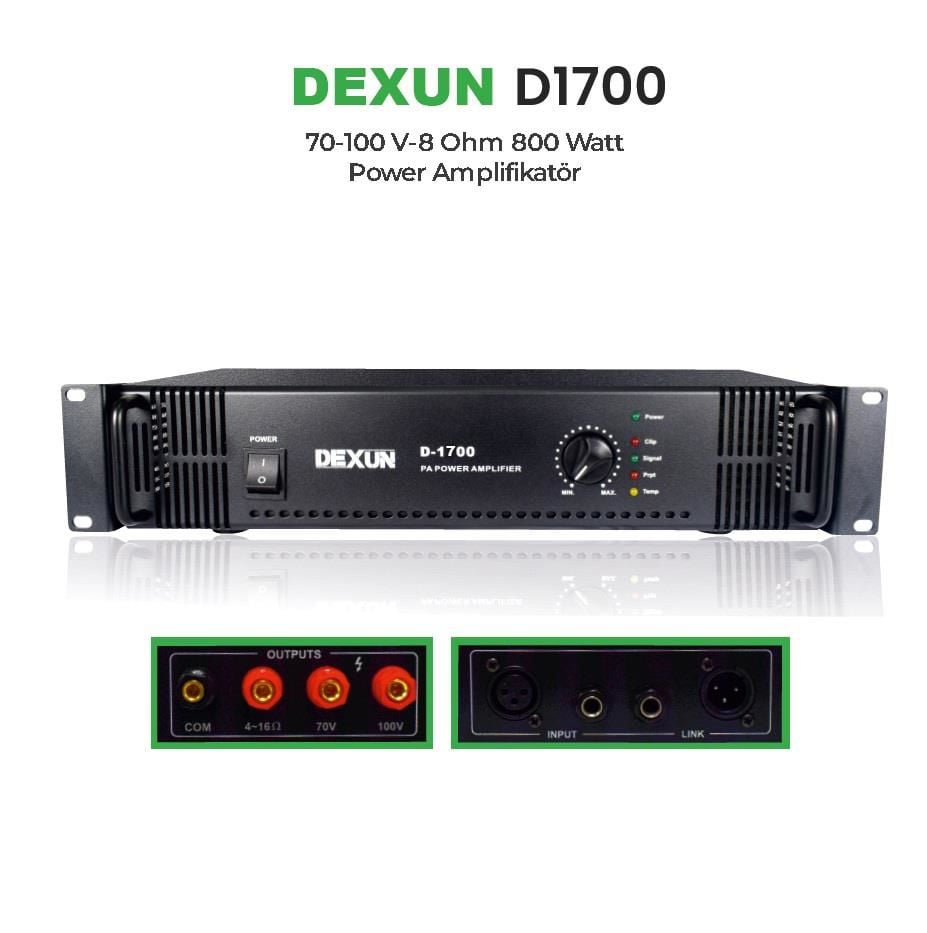 DEXUN D-1700 TRAFOLU 700 WATT POWER ANFİ