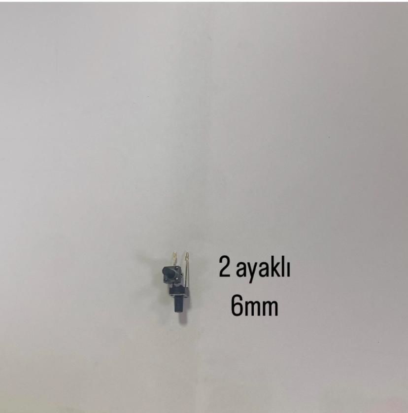 BUTON 2 PİNLİ 6MM