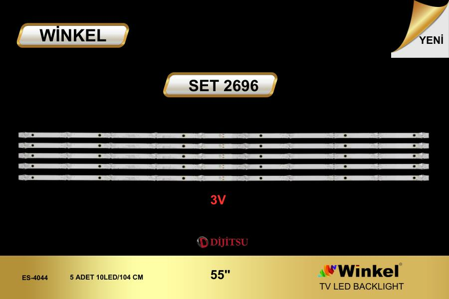 TV LED BAR -2696 5 Lİ TAKIM  ES-4044, DİJİTSU 55DS8500, KJ55D10-ZC66AG-303KJ550054-WİNKEL