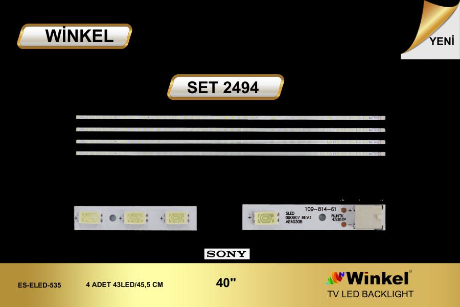 TV LED-BAR 2494 4 LÜ ÇUBUK KDL-40EX703, KDL40NX700,ES-ELED-535-WİNKEL