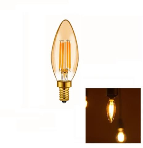 CATA CT-4280 4 WATT RUSTİK LED BUJİ AMPUL A14 AMBER