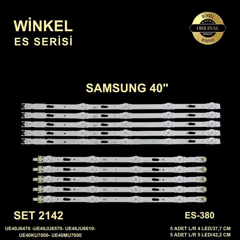 TV LED BAR 2142 TAKIM 10 LU-UE40J6470-UE40J6610-40JU6070-40KU7000-ES-380-WİNKEL