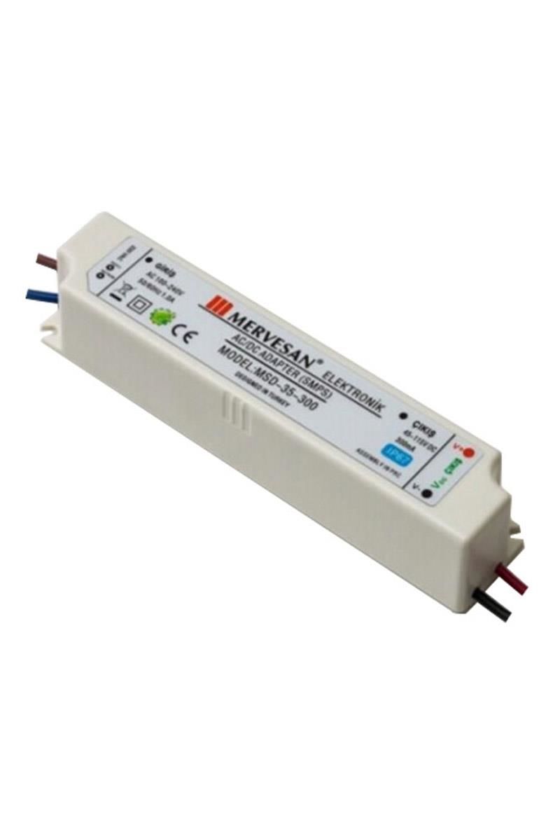 MERVESAN MSD-35-300 MA ÇIKIŞ 45-115 VOLT IP 67 LED TRAFOSU