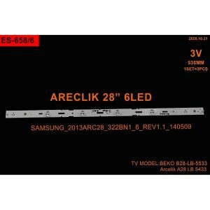 TV LED BAR 2222 TAKIM 3 LÜ-B28LB5533-A28LW5433-A28LB5533-2013ARC28 GEN658-WİNKEL