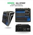 KÖNİG KA-8700P 2X350WATT USB-BT-700 WATT  8 KANAL POWER MİXER