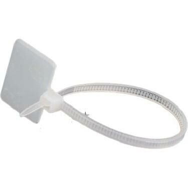 KABLO BAĞI 10 CM 2.5X100mm ETİKET BASILABİLEN ÇETSAN 100 LÜK POŞET BEYAZ