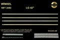 TV LED BAR -2492 4 ÇUBUK-ELED-42LE5300-42LE7510-42LE5510-42LE5500-42LE5310-ELED409-WİNKEL