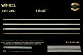 TV LED BAR -2492 4 ÇUBUK-ELED-42LE5300-42LE7510-42LE5510-42LE5500-42LE5310-ELED409-WİNKEL
