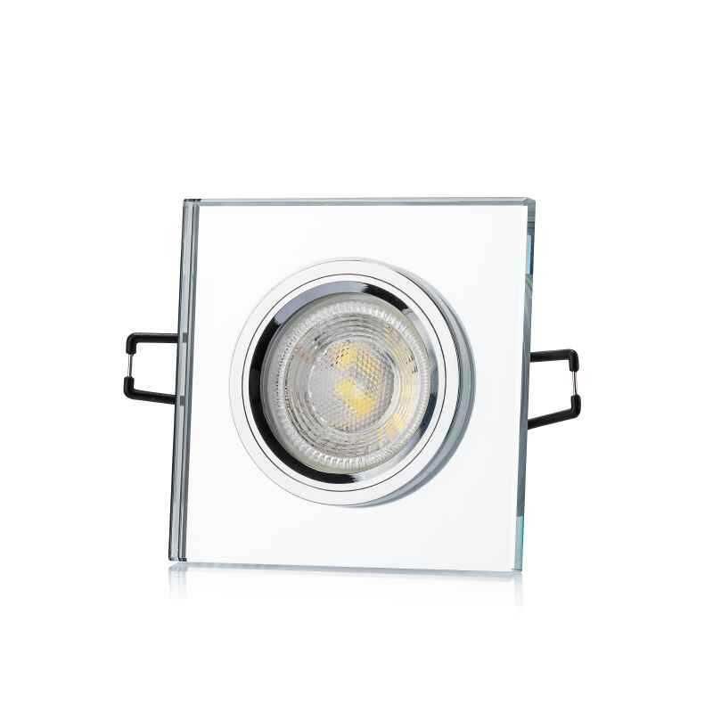 CATA CT-6556 SANDURYA KARE DEKORATİF CAM SPOT BEYAZ