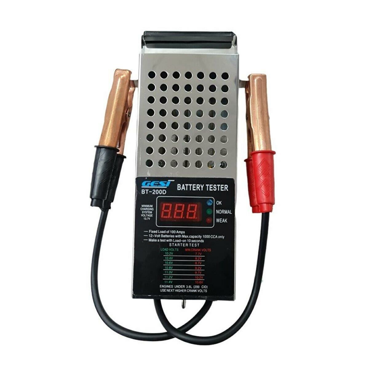 AKÜ TEST CİHAZI 6 - 12 VOLT 200 AMPER GESİ BT-200D