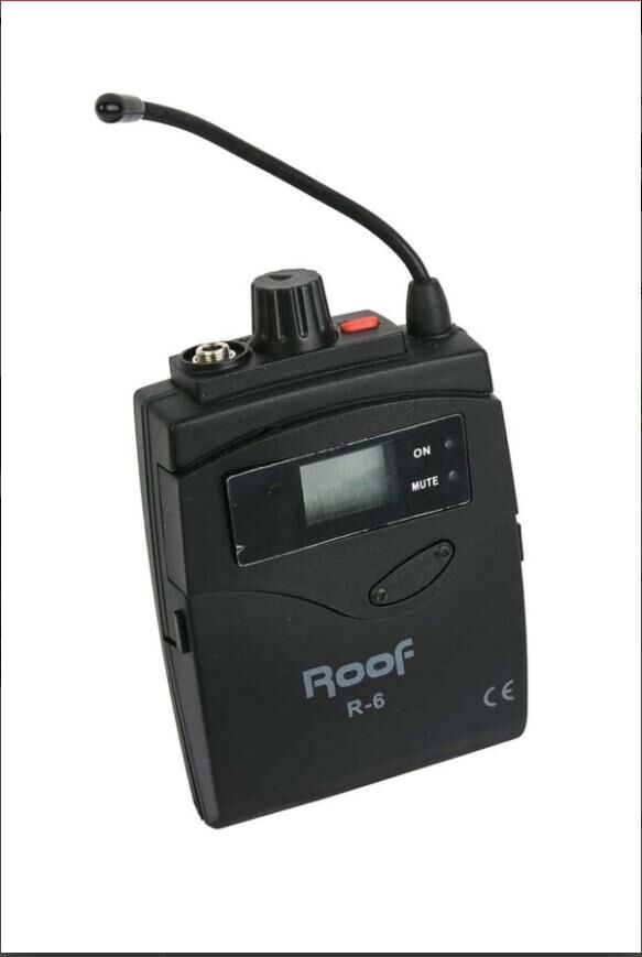 ROOF R-6-4000-8000- İÇİN 631.55 mhz-643.95 mhz KABLOSUZ YAKA MİKROFONU