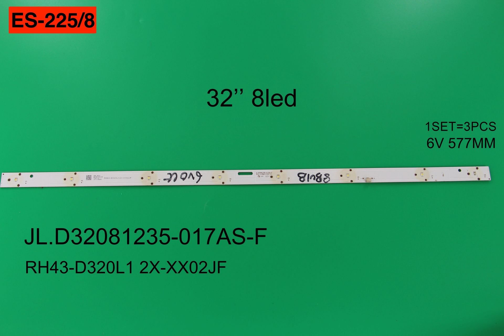TV LED BAR -2438 TAKIM 3 LÜ-D32081235-195AS-D32081235-017AS-F,303-J01--ES225-WİNKEL
