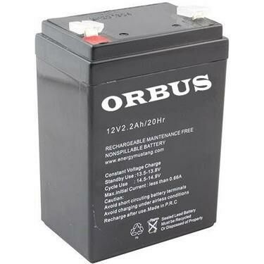 12 VOLT 2.2 AMPER DİKEY AKÜ ORBUS-ÖLÇÜLER 70*46*101 mm-950 GRAM
