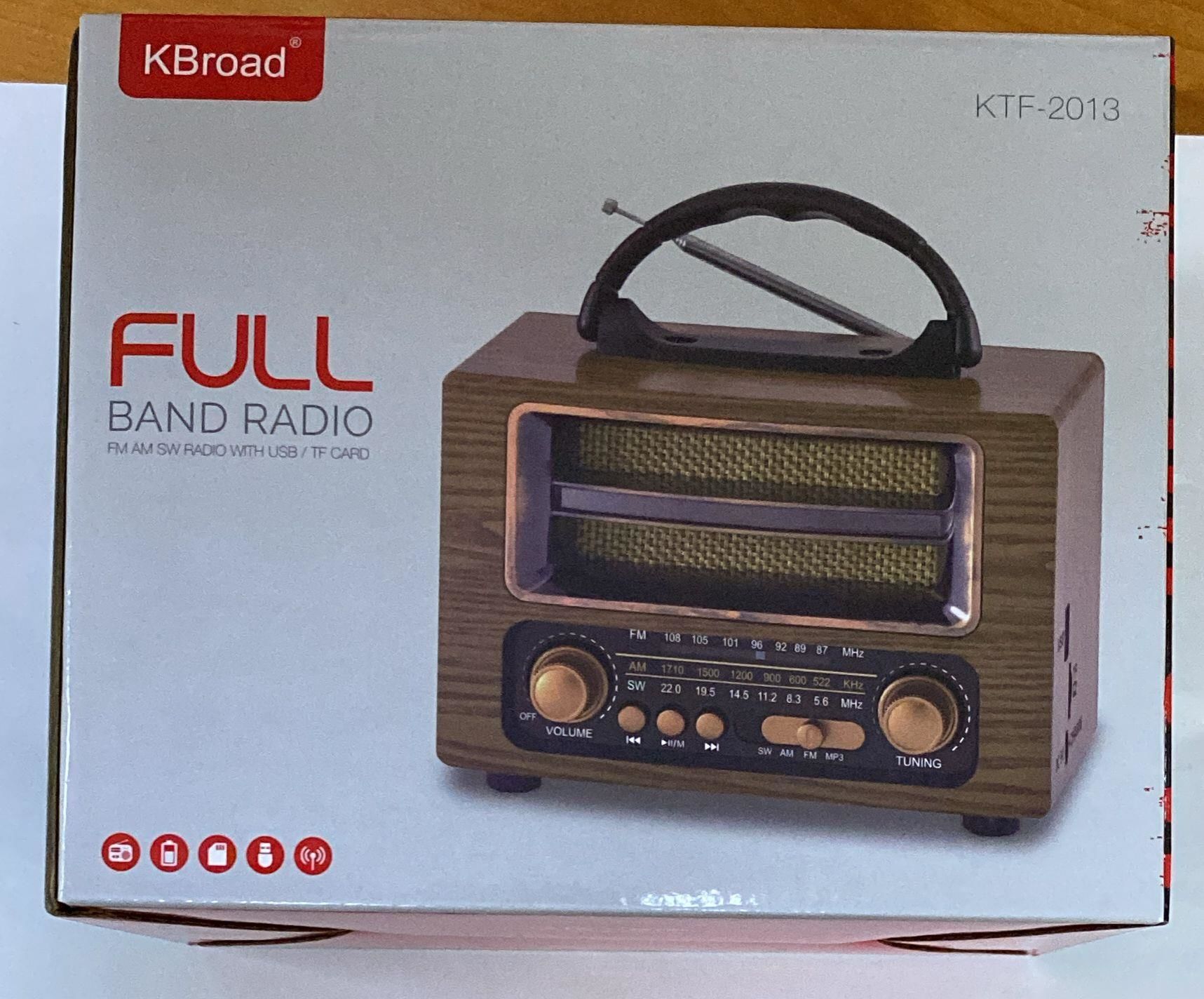 KBROAD KTF-2013 NOSTALJİK RADYO BLUETOOTH USB MİCROSD