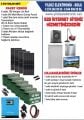 SOLAR 3 KW SET- 2180WATT PANEL - 600 AMPER JEL AKÜ - 3000WATT AKILLI TAM SİNÜS İNVERTER
