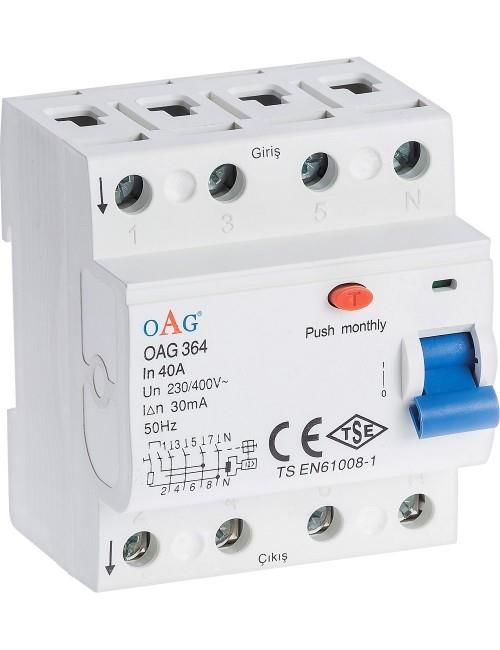 OAG 3X40 30MA KAÇAK AKIM ROLESİ