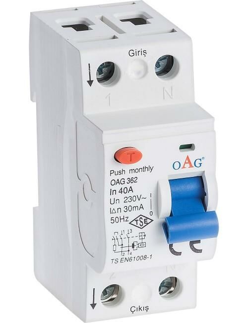 OAG 2X40 30MA KAÇAK AKIM ROLESİ