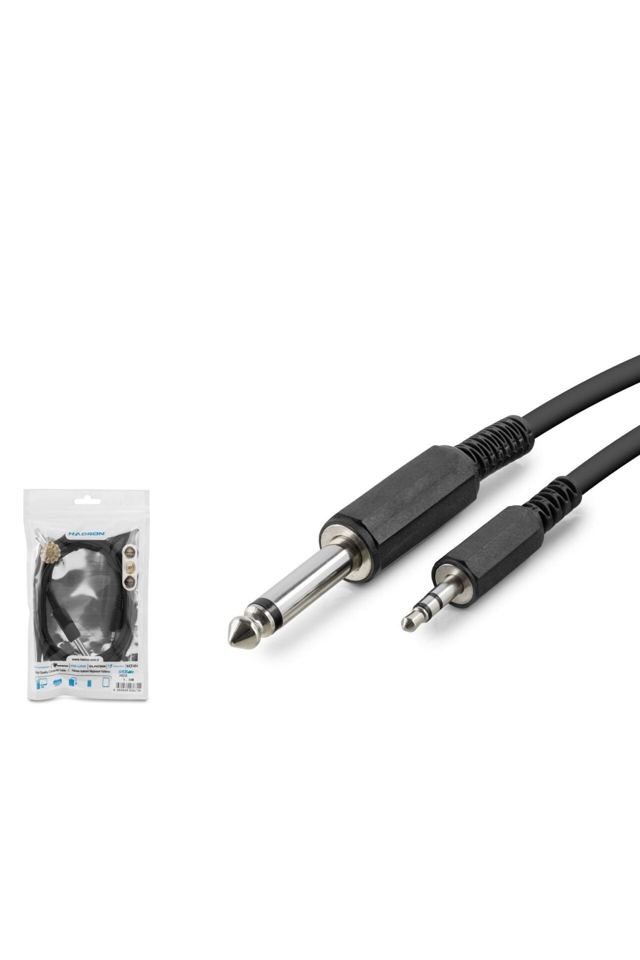 SES KABLOSU 3.5 ERKEK - 6,3 MM GİTAR 1.5 METRE - HDX1055