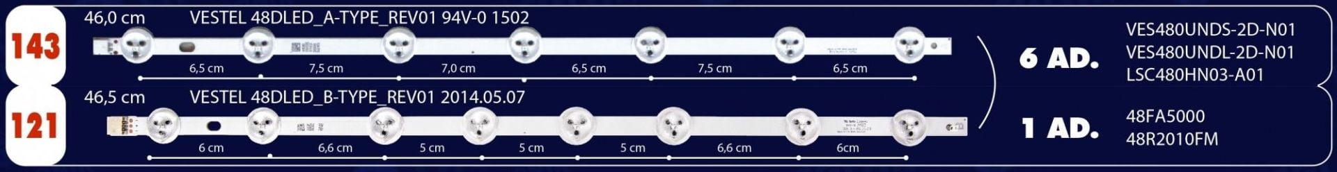 LCD LED-143-144-145-146-6916L-1261A-6916L-1262A-ÇAĞLAR 280 281 282 283 - E062 MAZA