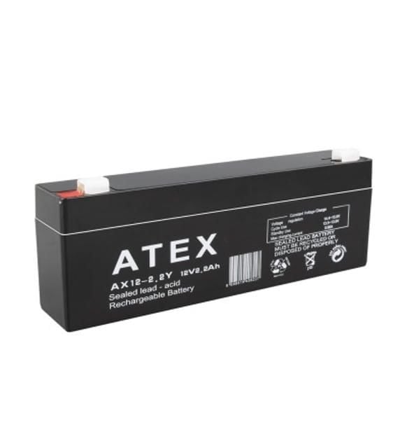 12 VOLT 2.2 AMPER YATAY AKÜ ATEX 179*35*60 mm