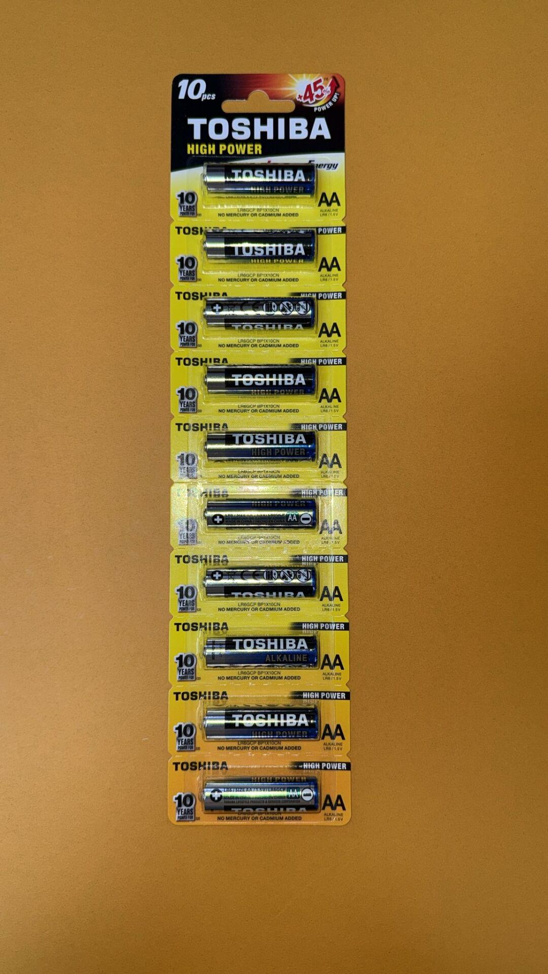 TOSHIBA KALEM PİL AA 10 LU KART ASKILI