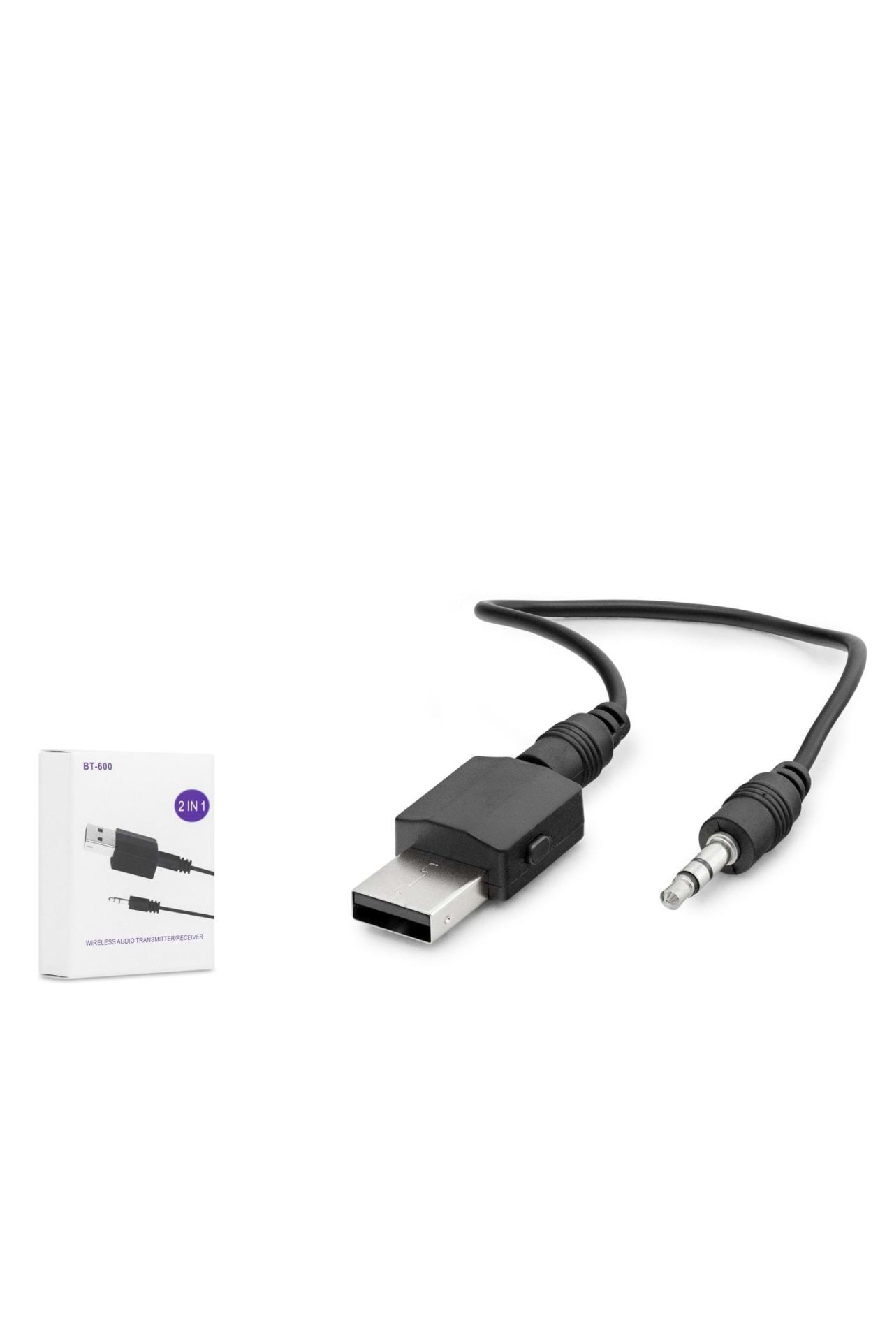 HADRON BT600 ARAÇ AUX MÜZİK RECEİVER + TRANSMİTTER WİRELESS BLUETOOTH
