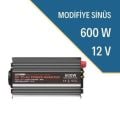 İNVERTER 600 WATT 12 VOLT MODİFİYE SİNÜS-LEXRON