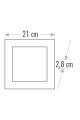 CATA CT-5236 18 WATT KARE SIVA ÜSTÜ LED PANEL  METAL SİYAH  KASA GÜN IŞIĞI