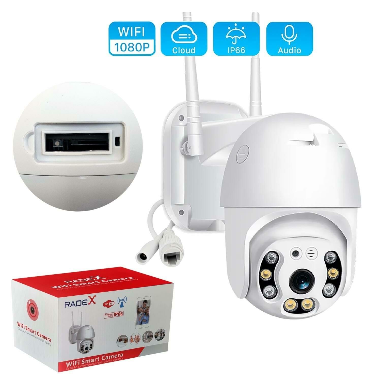 X5 Tech RX-88AI Wifi 4MP DIŞ MEKAN PTZ KAMERA SES + HOPARLÖR